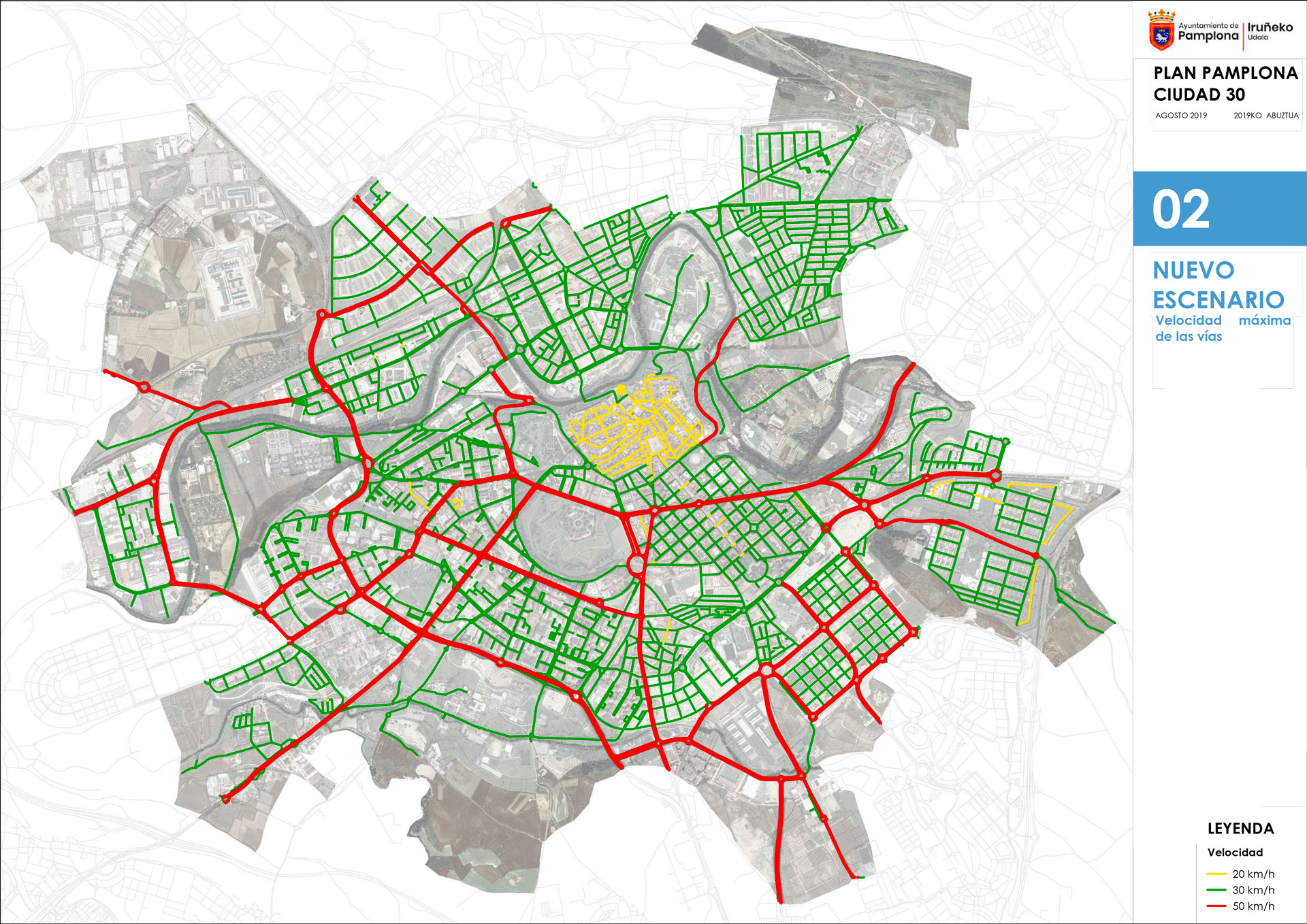 Velocidad máxima en Pamplona ciudad 30. Reconocimientos médicos vuelta del castillo 13